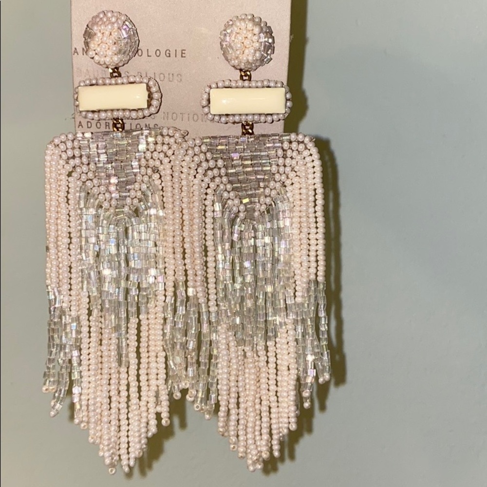 Anthropologie Beaded Earrings - NWT
